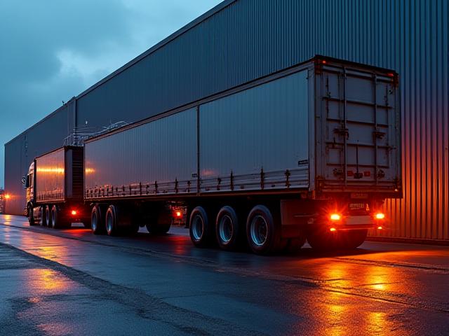 Step-Deck trailer for taller freight transport