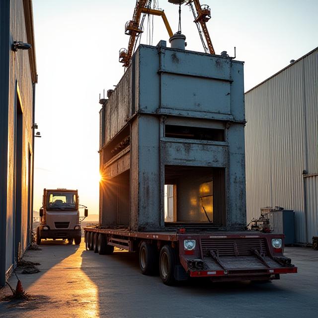 Industrial manufacturing machinery transport